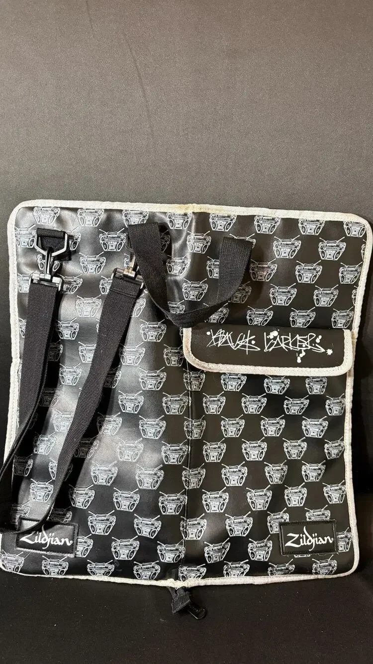 Rare Zildijan Trav2 Travis Barker Boom Box Drumstick Bag + 6 Sticks